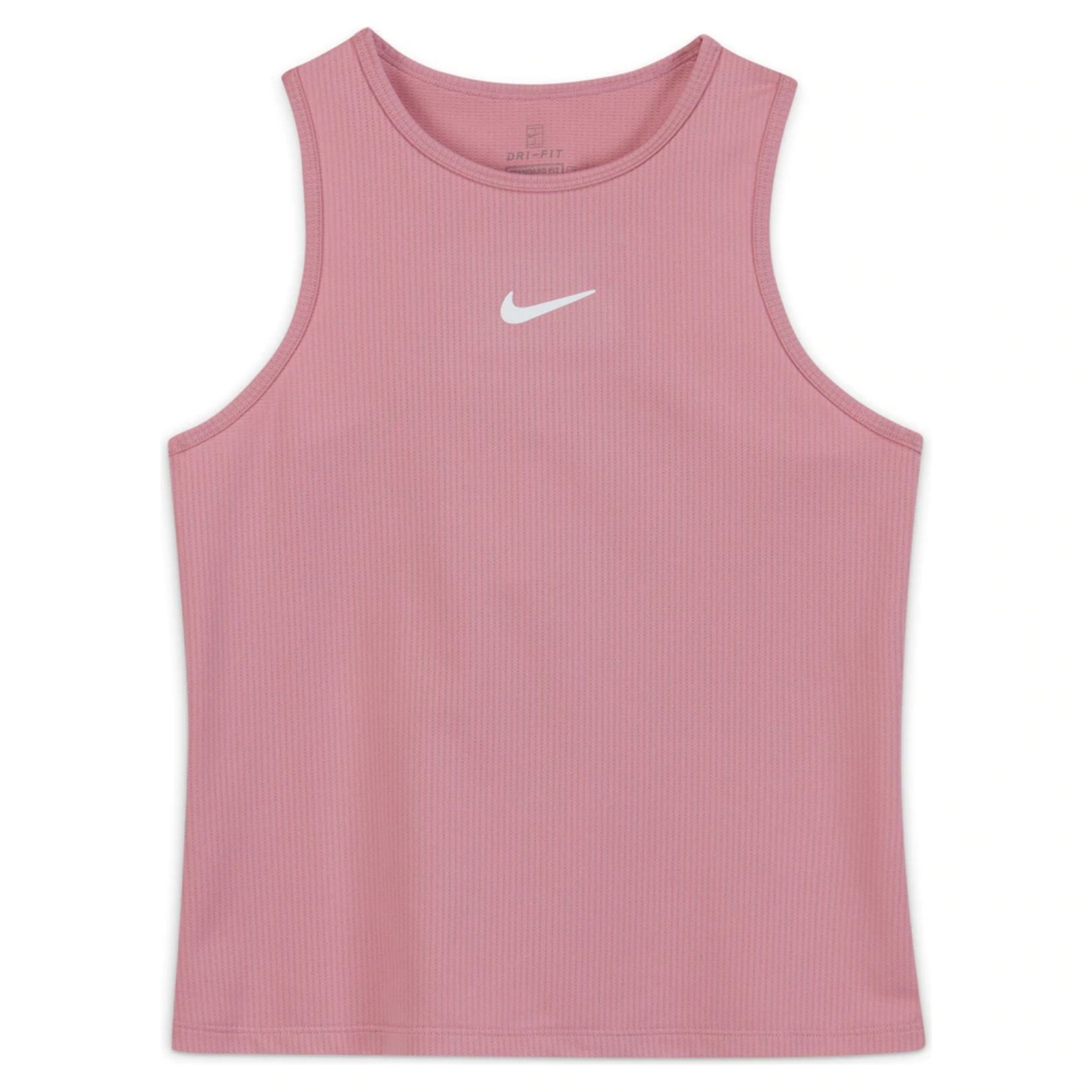 Se NikeCourt Junior Girls Dri-FIT Tank Top Pink hos Tennisshoppen.dk